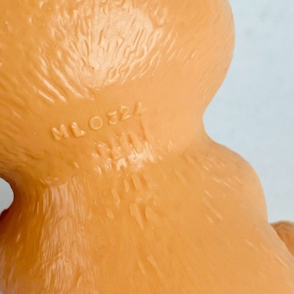 Brown Seated Teddy Bear Pretend Play Plastic Toy Figure Kids MLO 325 3.75 in - Picture 9 of 10